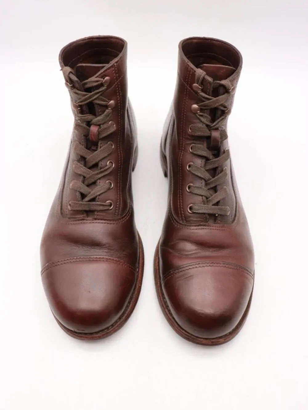 Wolverine 1000 Mile Boots Men's 10.5 D Brown Leather Combat Ankle Shoes USA